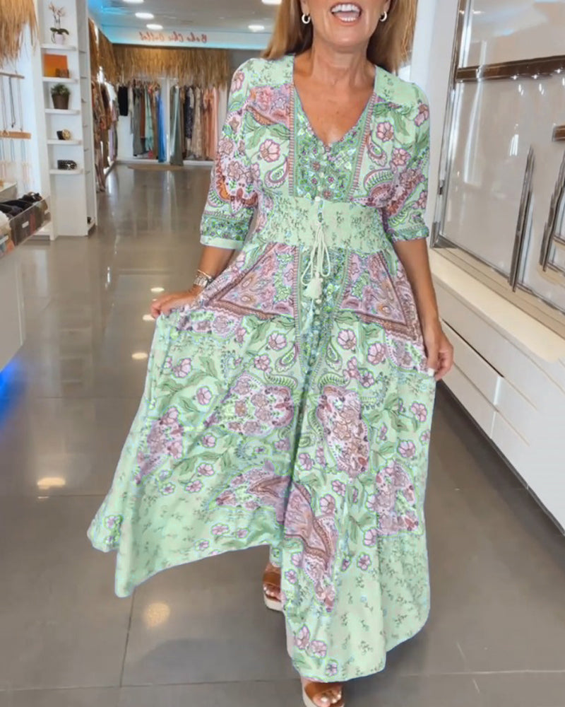 Harper | Cozy V-neck Festive Dress