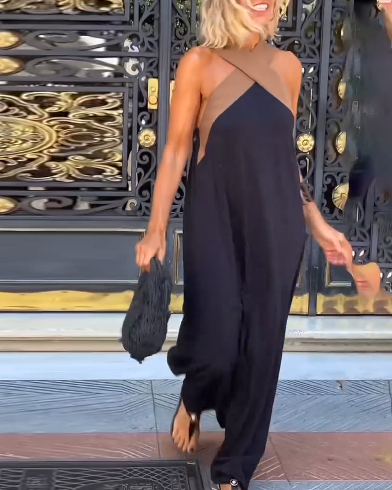 Nicole | Stylish Crossover Neckline Dress