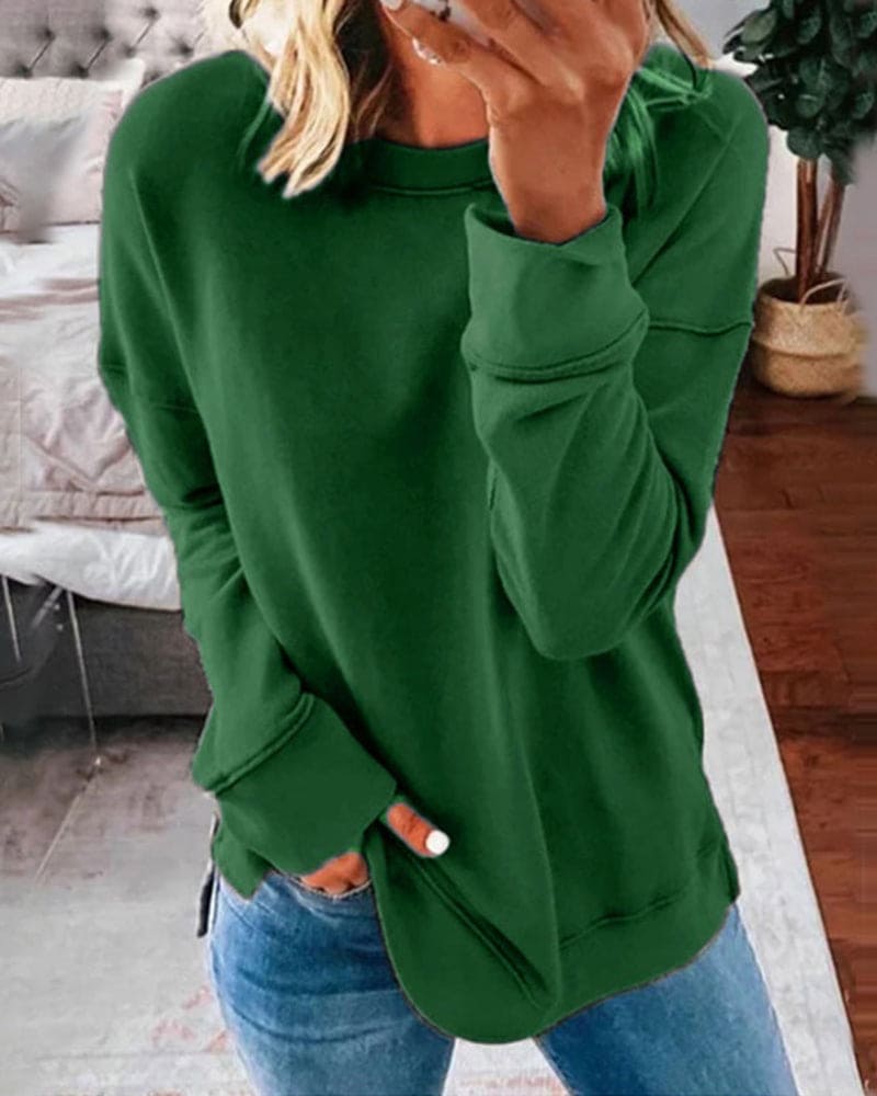 Elizabeth | Effortless Style with Solid Color Sweater