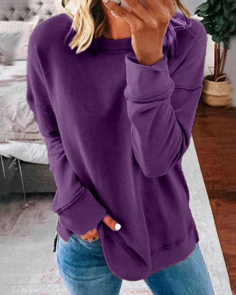 Elizabeth | Effortless Style with Solid Color Sweater