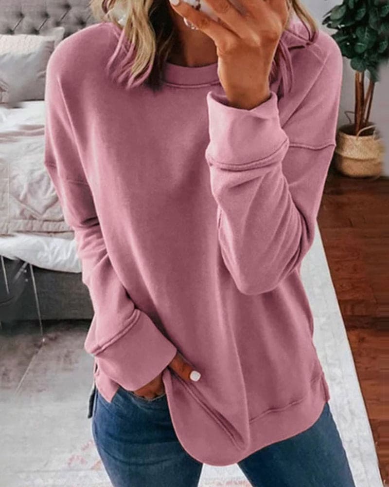 Elizabeth | Effortless Style with Solid Color Sweater