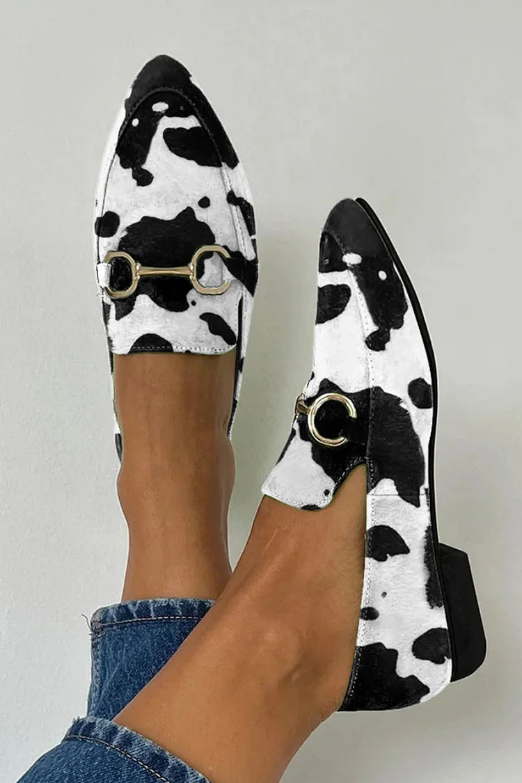 PRINTED LOAFER WITH BUCKLE |