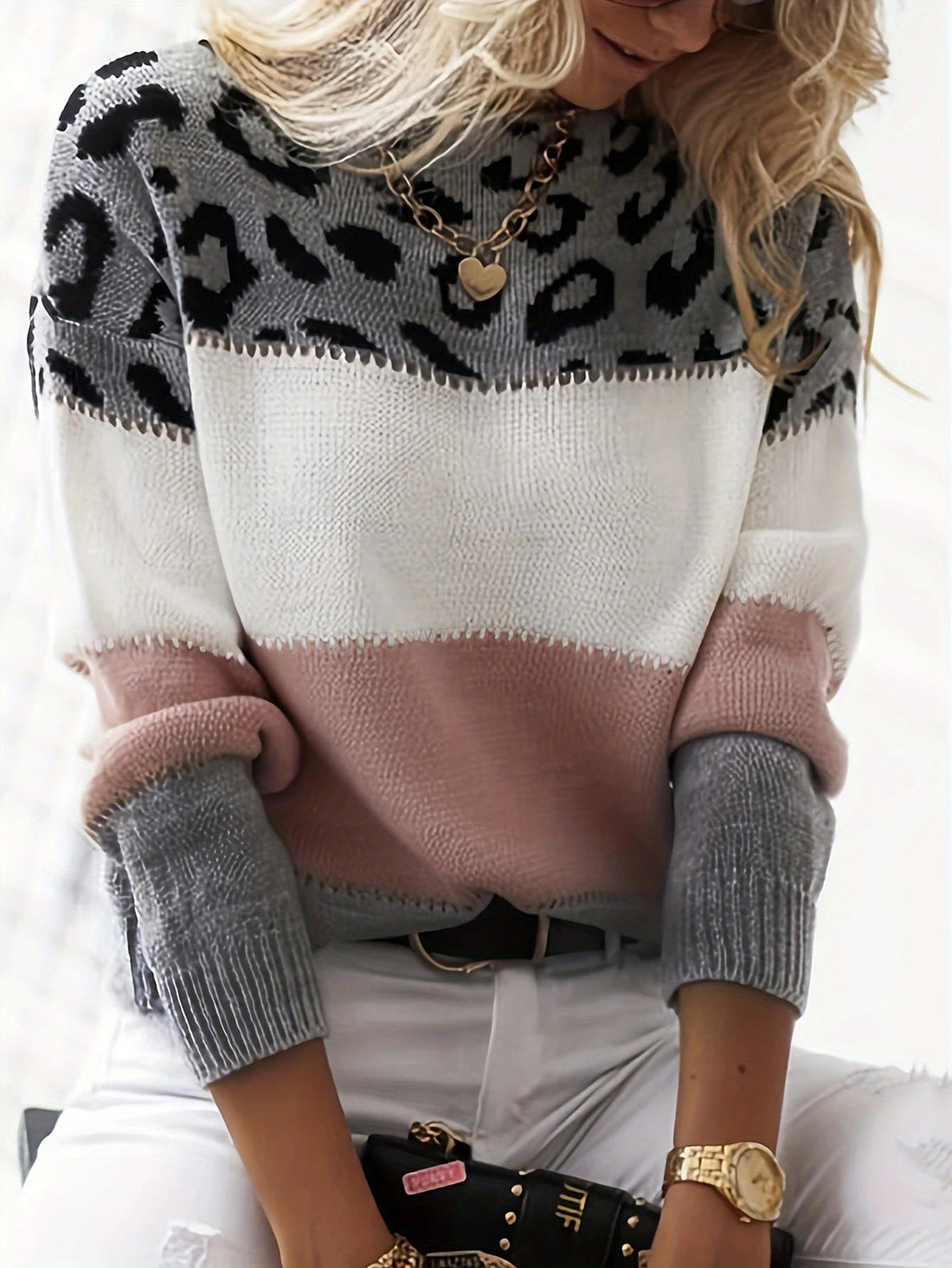 Penelope | Chic Leopard Print Sweater