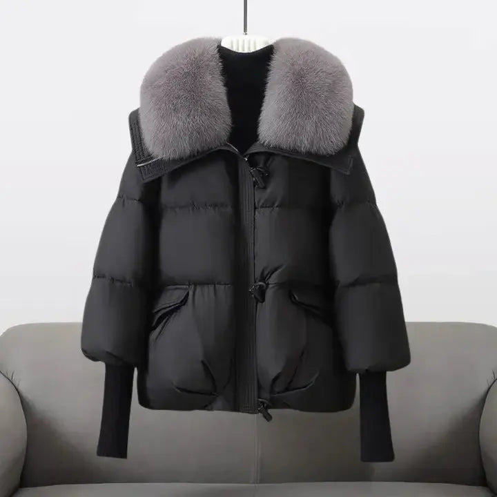 Sophia | Elegant Winter Coat with Plush Fur Collar