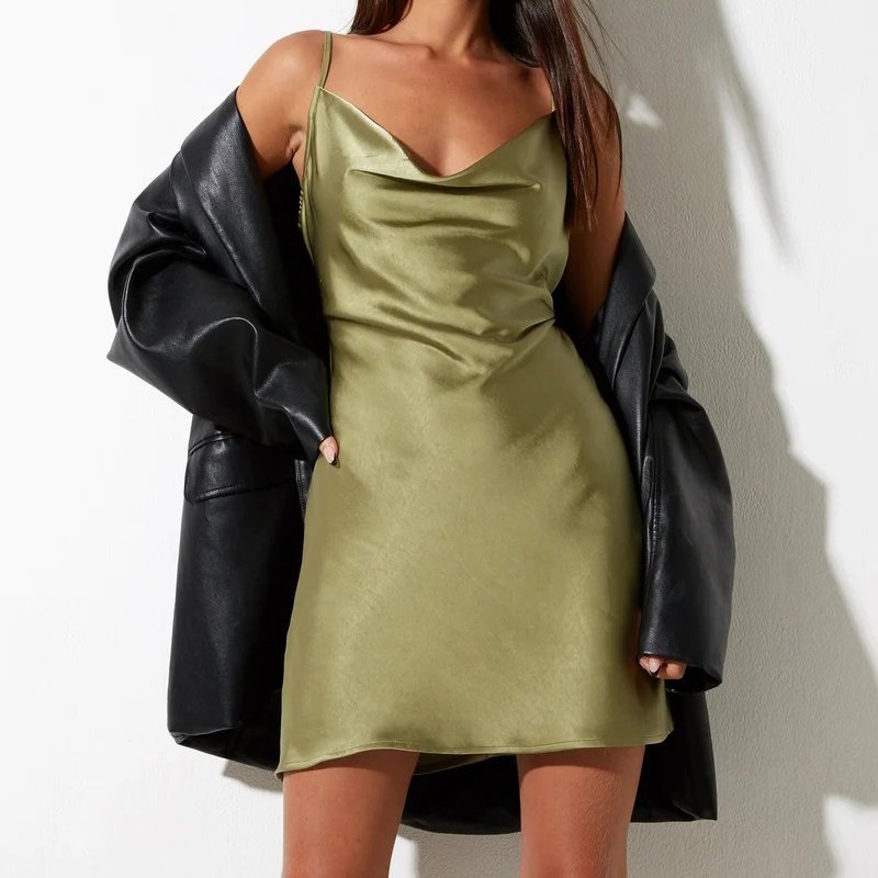 Aubrey | Chic Satin Slip Dress
