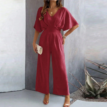 Olivia | Chic V-Neck Jumpsuit