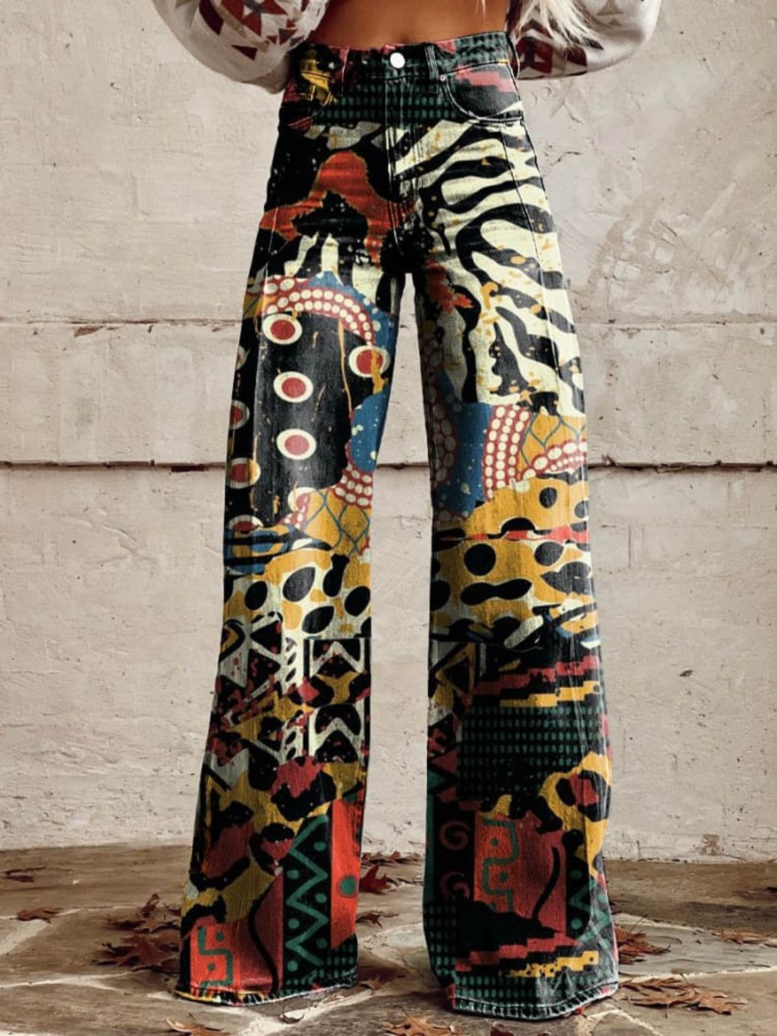 Lila | Chic Vibrant Wide Leg Trousers