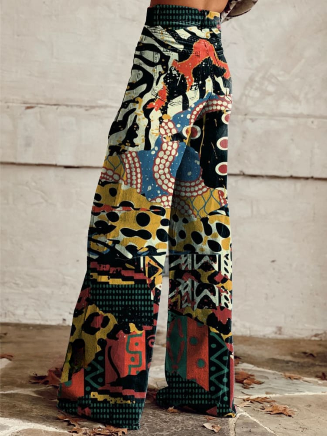Lila | Chic Vibrant Wide Leg Trousers