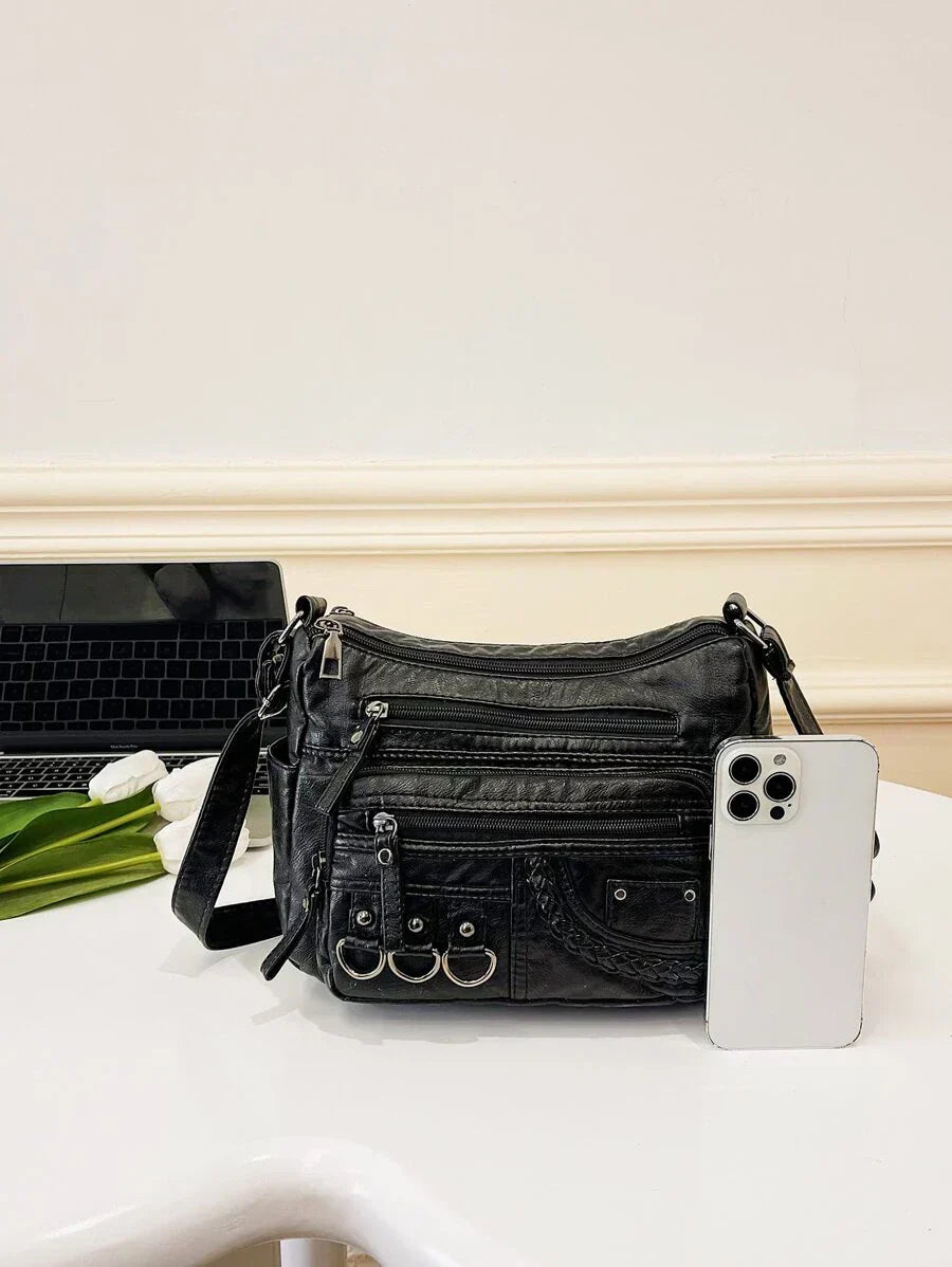 Sophia Retro Elegance | Cozy Zipper Pouch