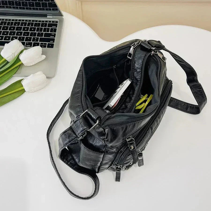 Sophia Retro Elegance | Cozy Zipper Pouch