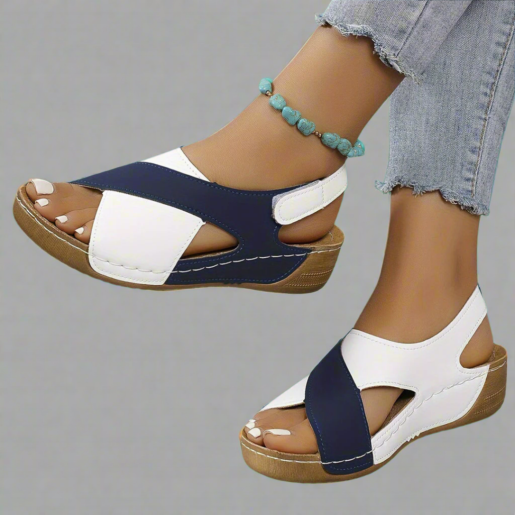 Sloane | Colorblock Slingback Sandals