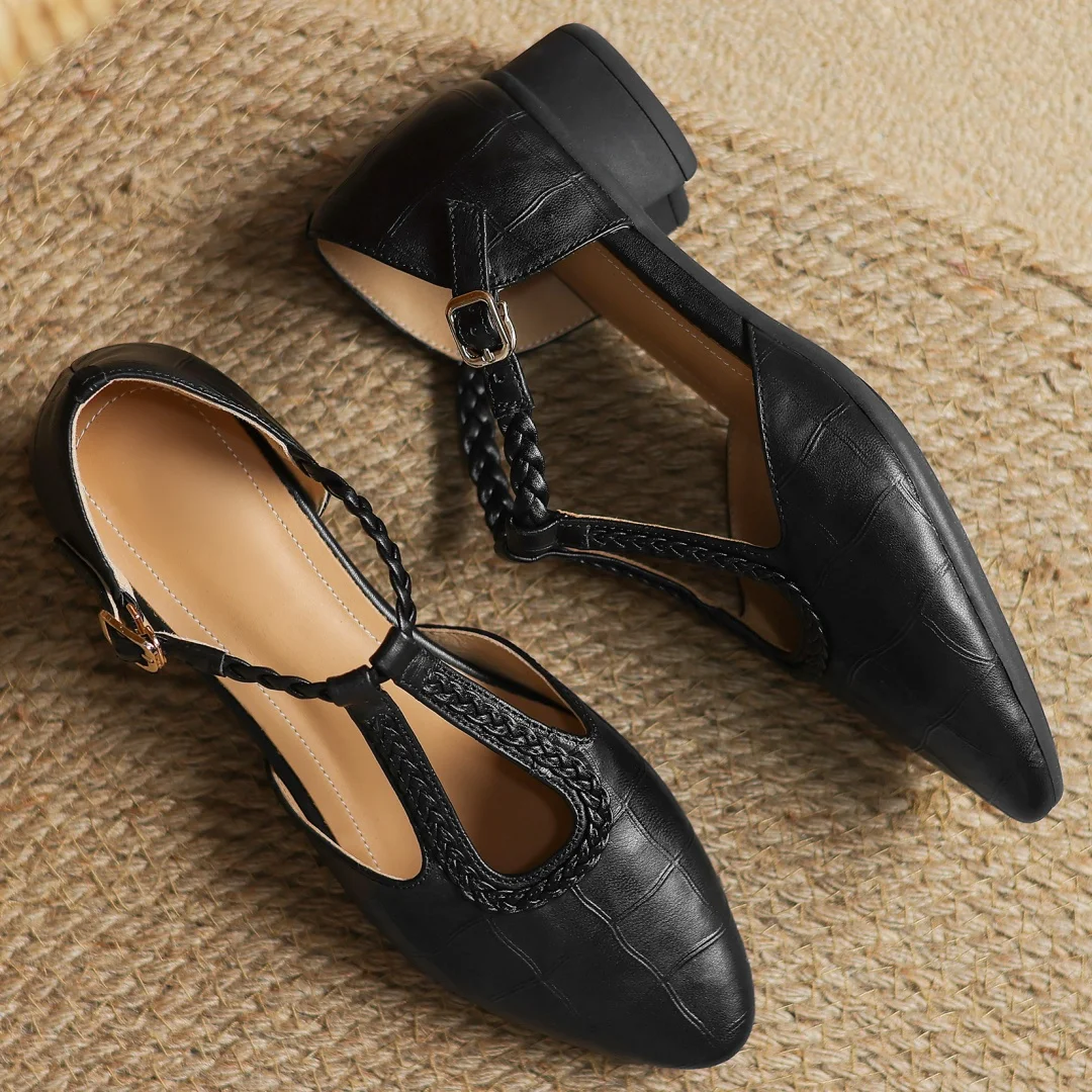 Elviera | Leather Mary Janes