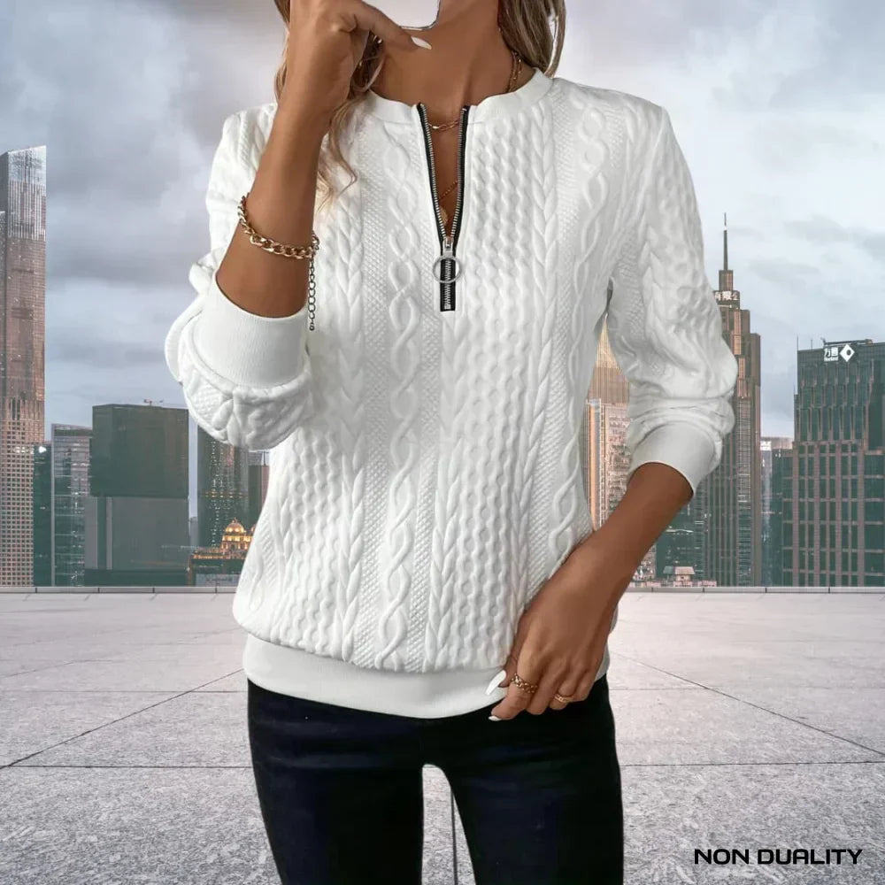 Non-Duality Zip-Up Sweater |