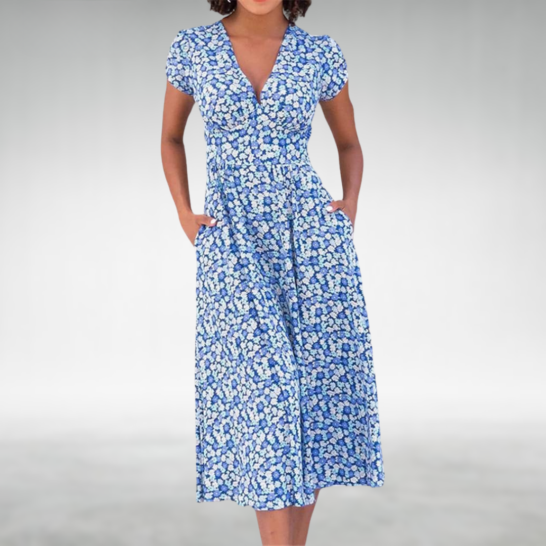 Joan | Elegant Summer Midi Dress
