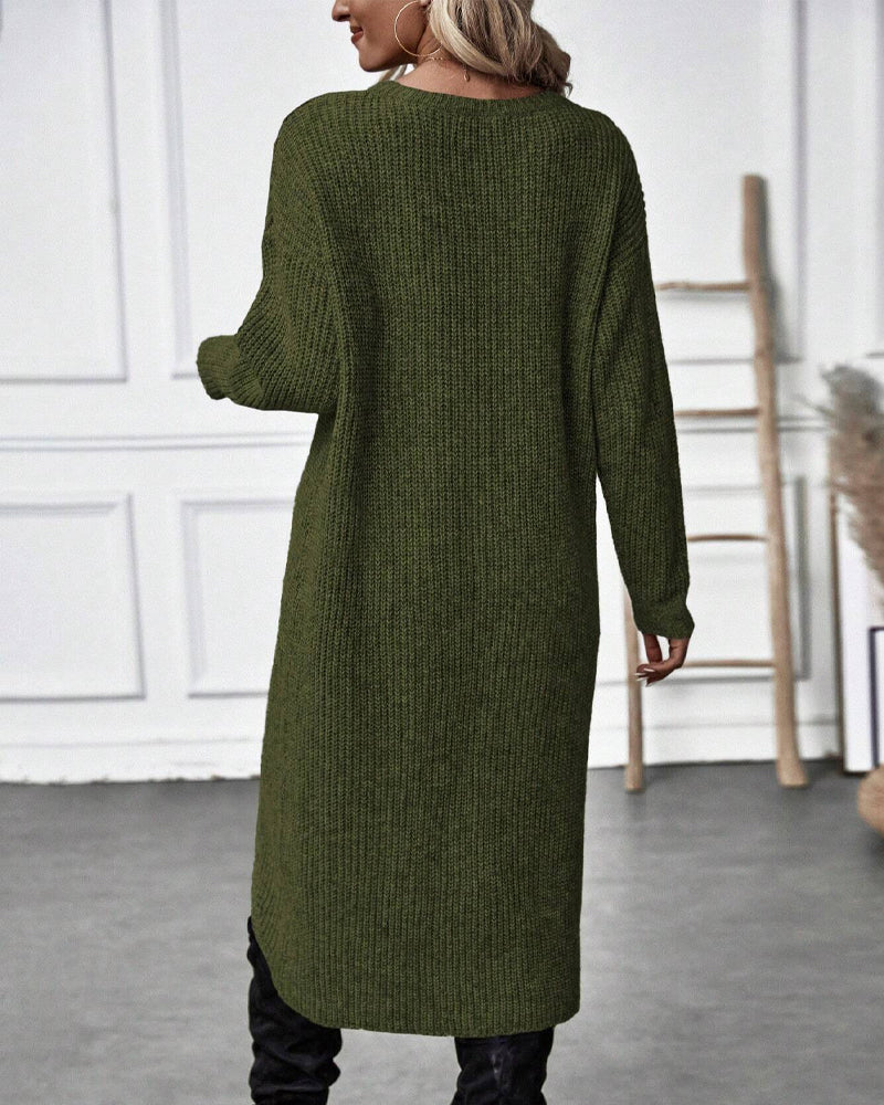 Addison | Cozy Asymmetrical Sweater Dress
