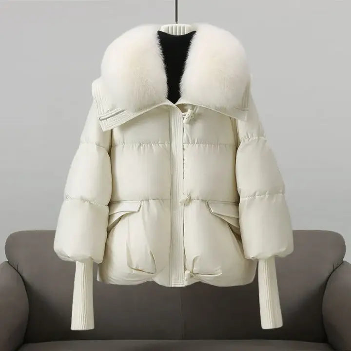Sophia | Elegant Winter Coat with Plush Fur Collar