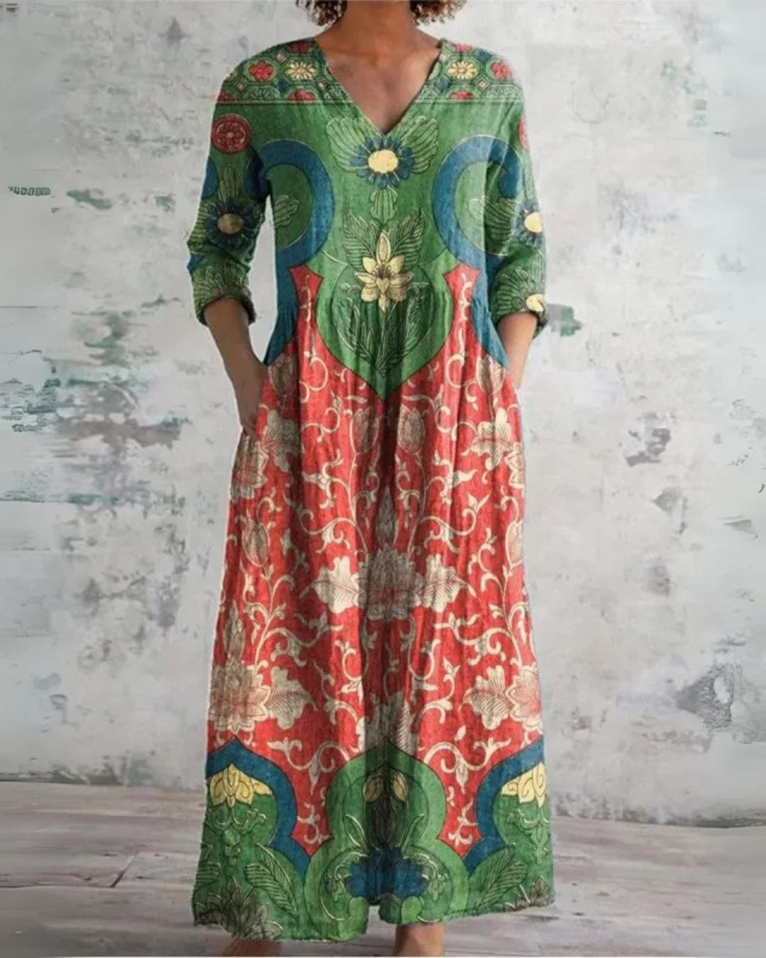 Elowen | Vintage Floral Maxi Dress