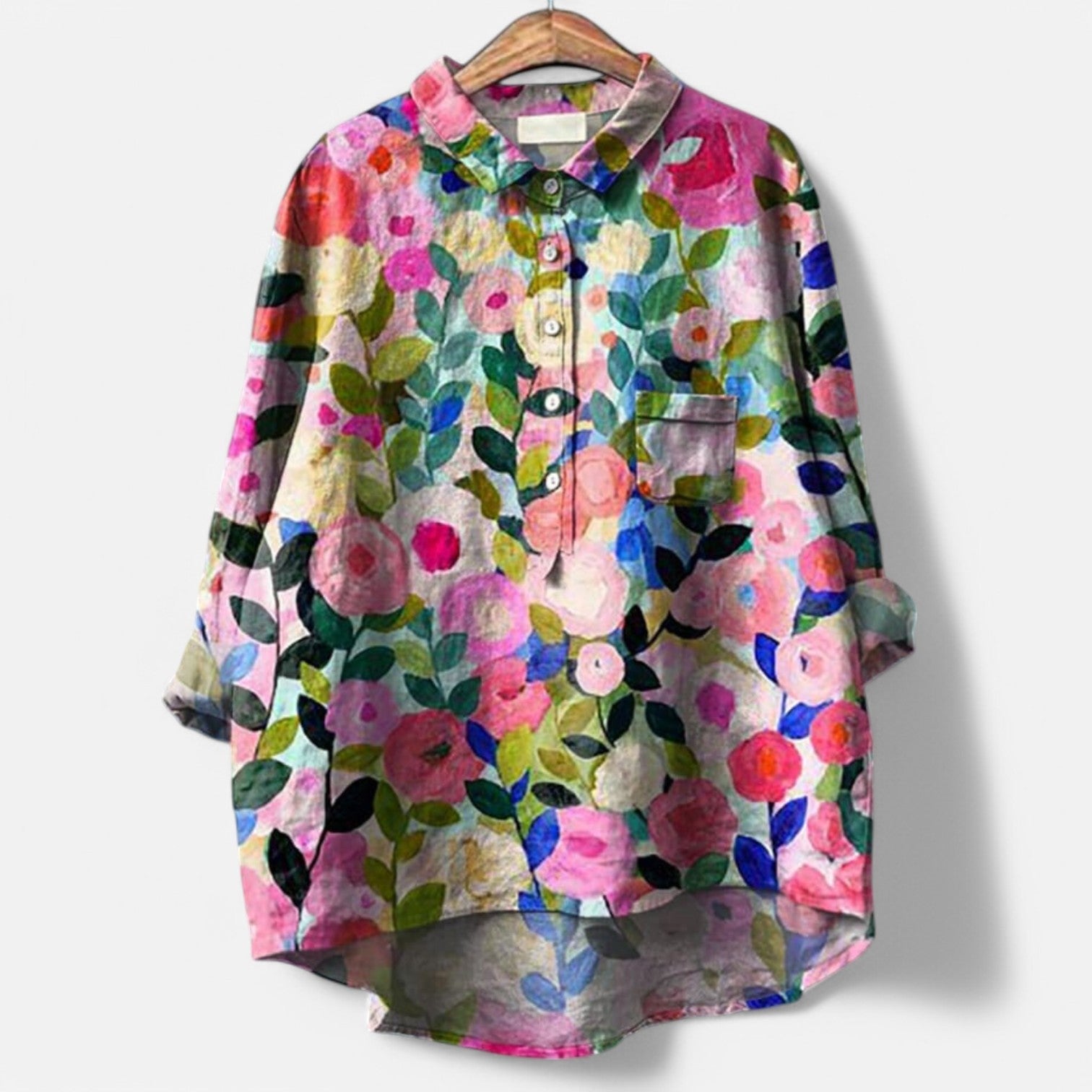 Kiara | Chic Floral Loose Fit Blouse