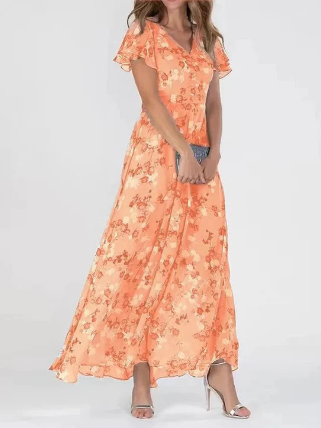 Flora | Glamorous Tummy-Covering Maxi Dress