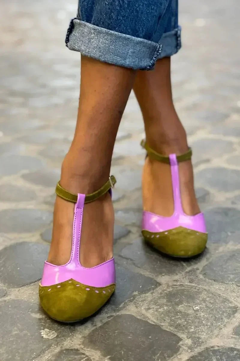 CLOSED SANDAL WITH T-BAR STRAP |