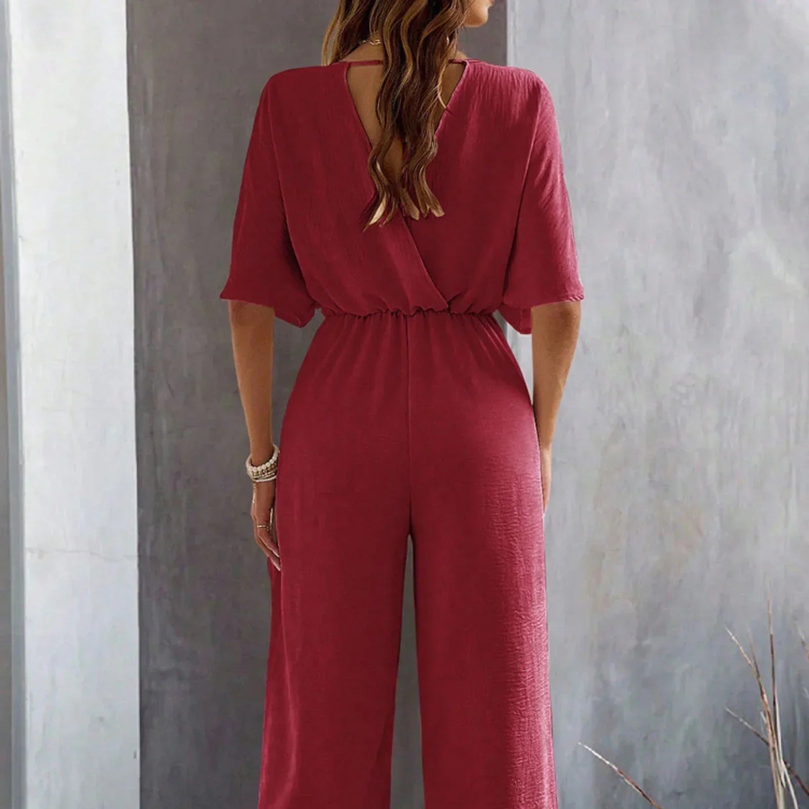 Olivia | Chic V-Neck Jumpsuit