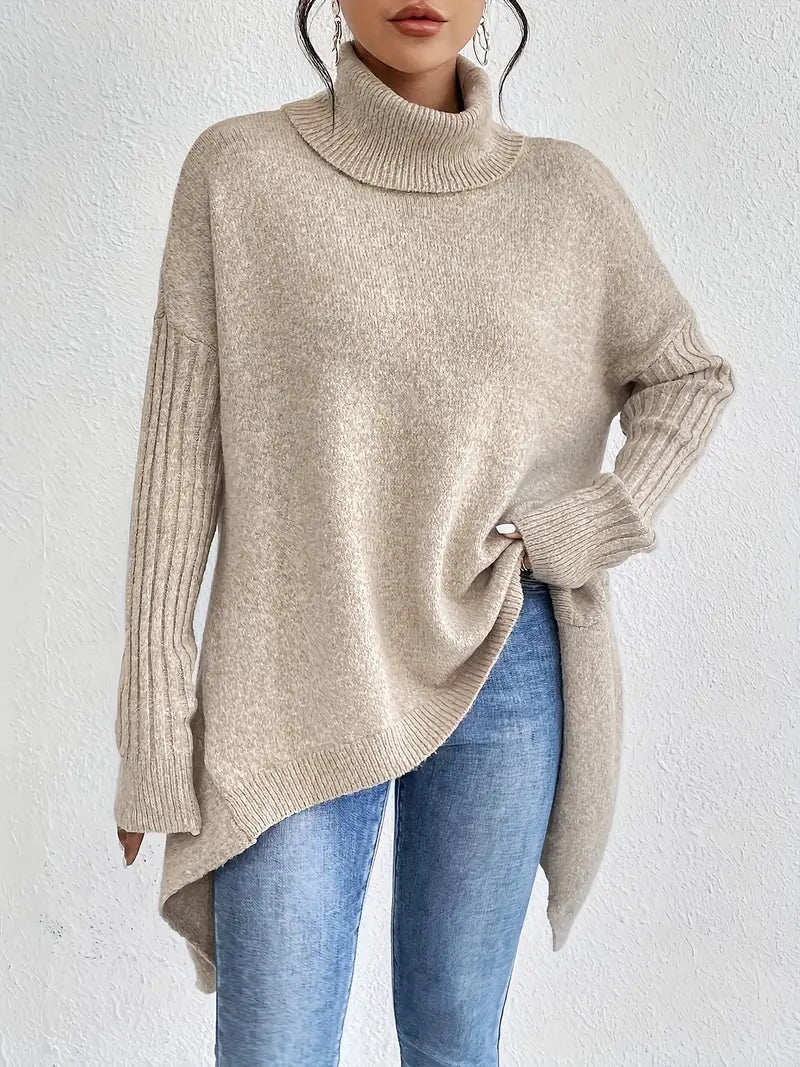 BRIGITTE – LONG TURTLENECK SWEATER
