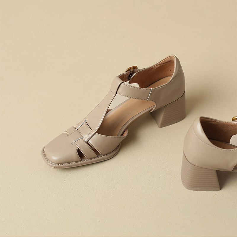 Solenza | Michela Square Toe Sandals