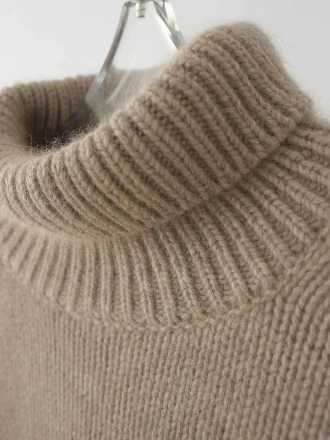 Kayla | High Collar Loose Knitted Sweater