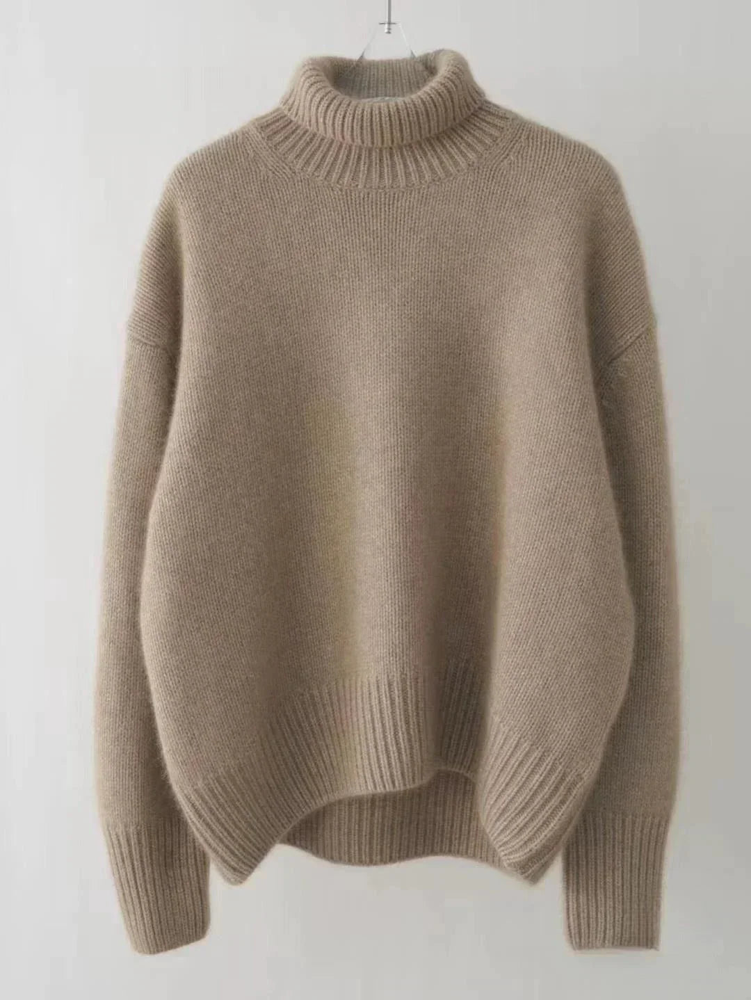 Kayla | High Collar Loose Knitted Sweater