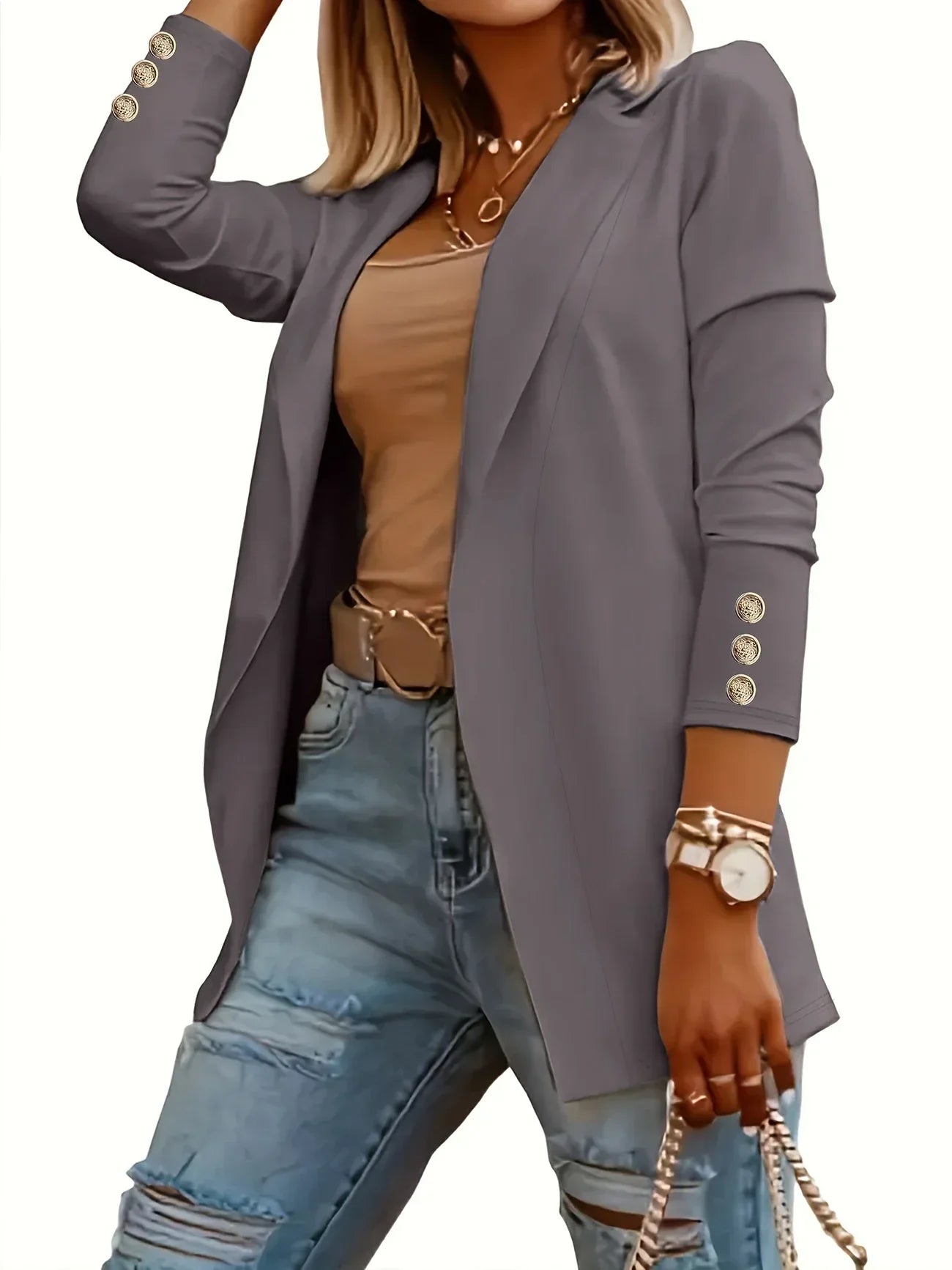 Layla | Chic Open Front Jacket