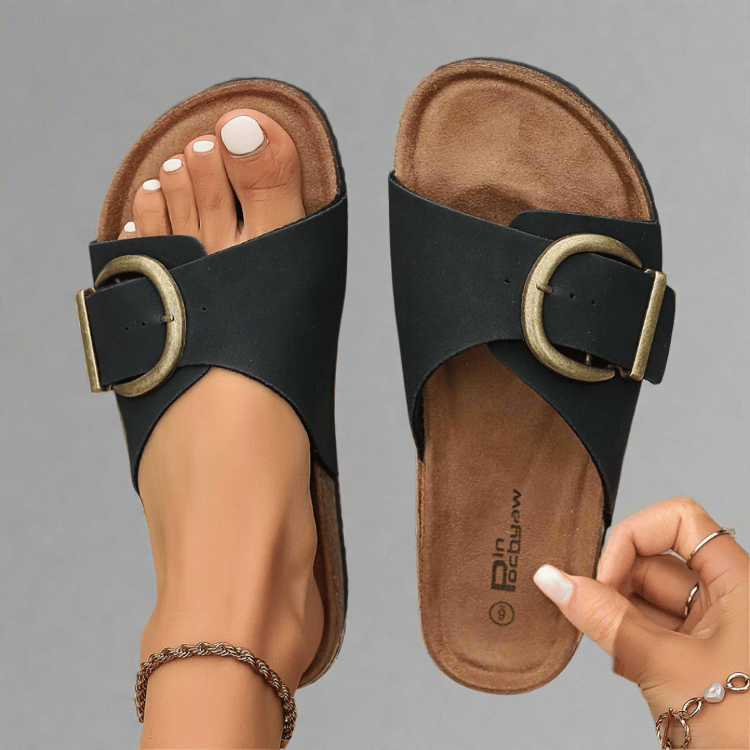 Maya | Buckle Slide Sandals
