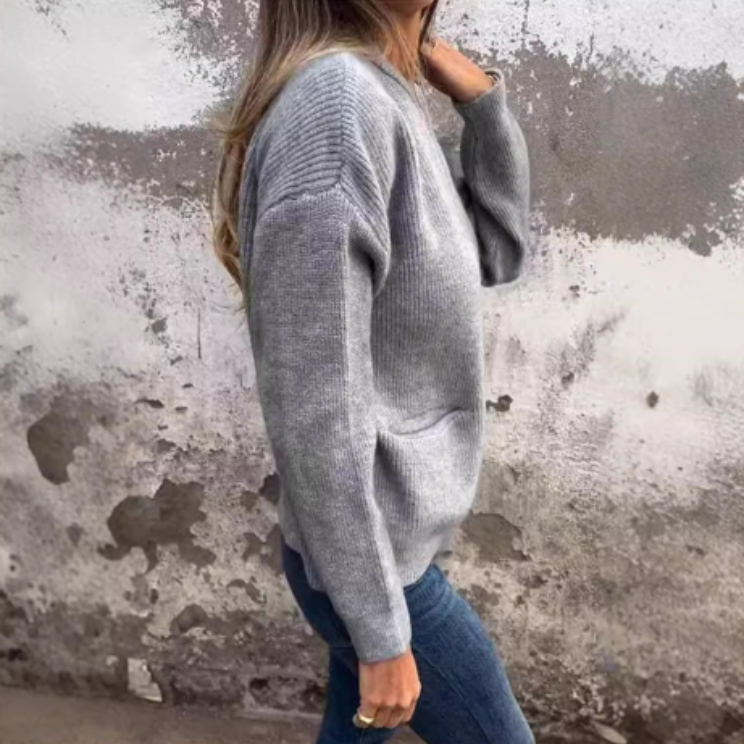 Marianna | Cozy Plush Zipper Cardigan