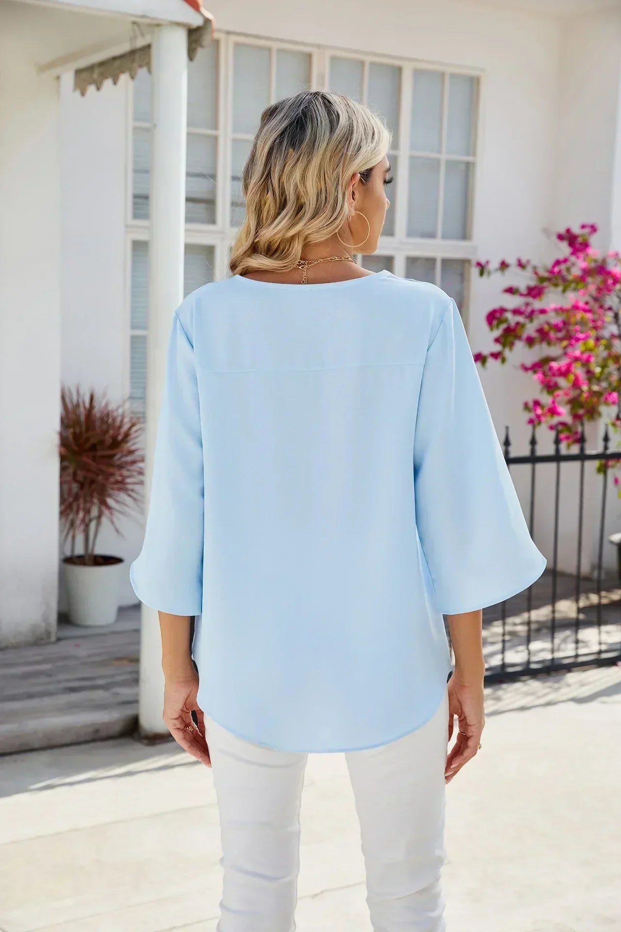 Belinda | Elegant V-Neck Blouse