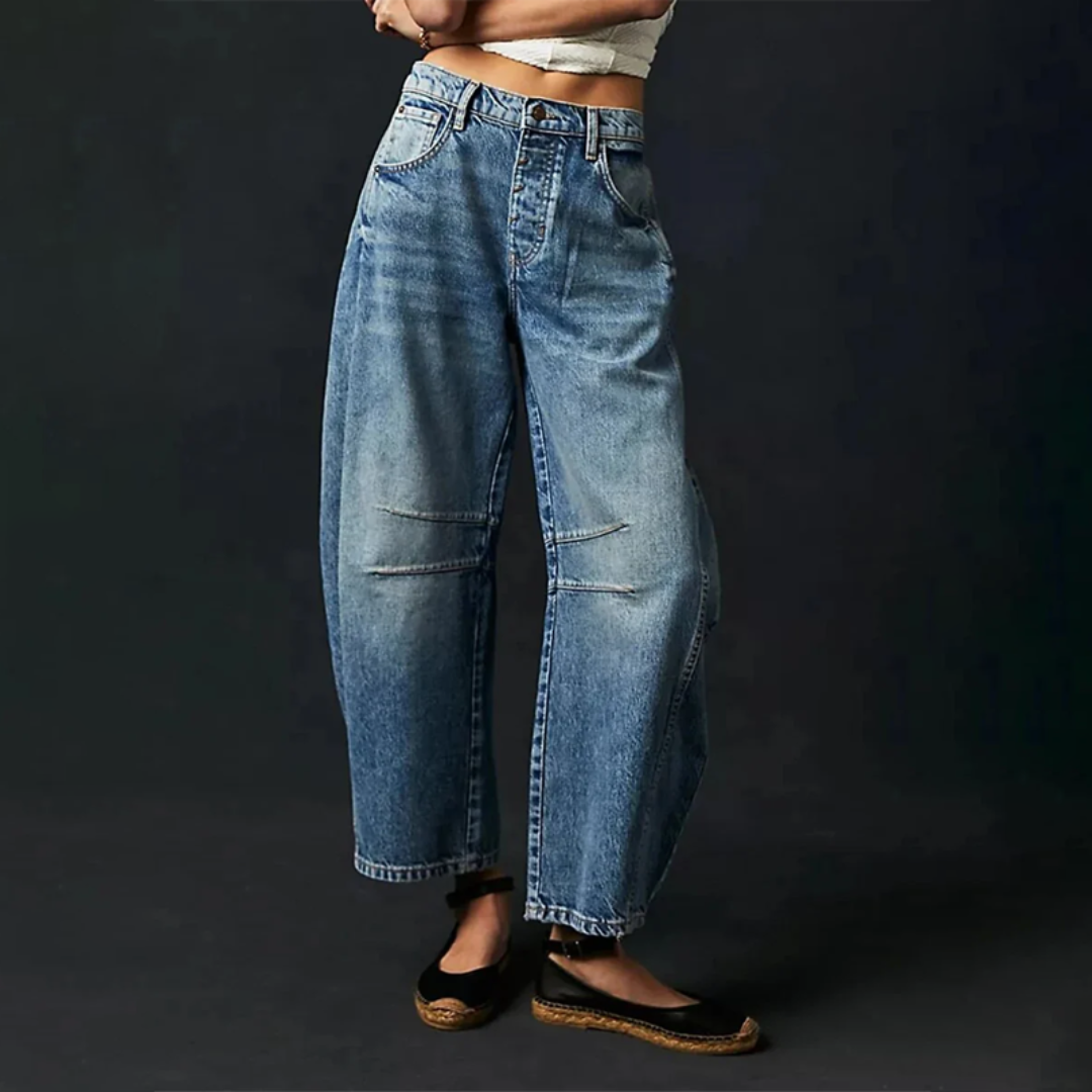 Emma | Relaxed Fit Wide Leg Jeans