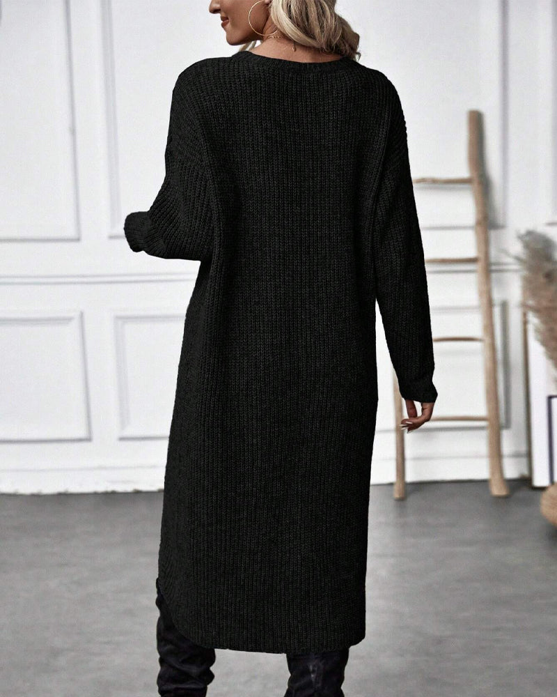 Addison | Cozy Asymmetrical Sweater Dress
