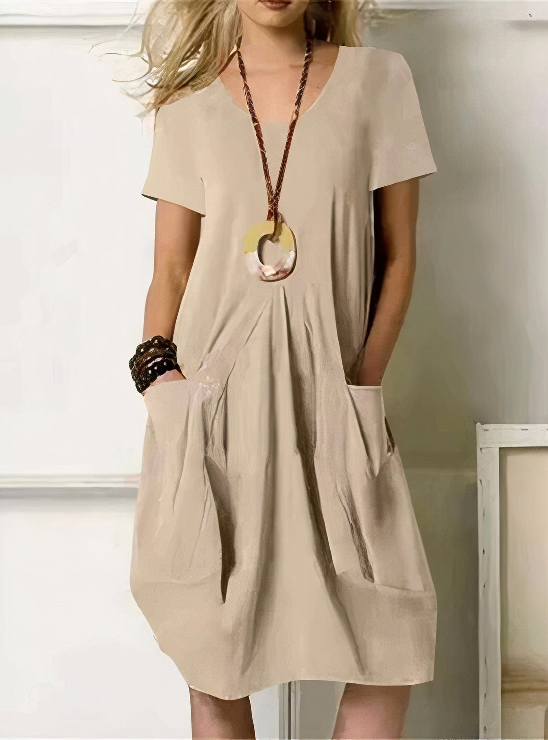 Erica | Comfortable Loose-Fit Pocket Dress