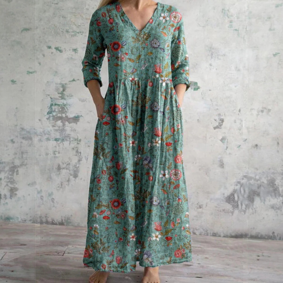 Sophie | Vintage Floral Maxi Dress