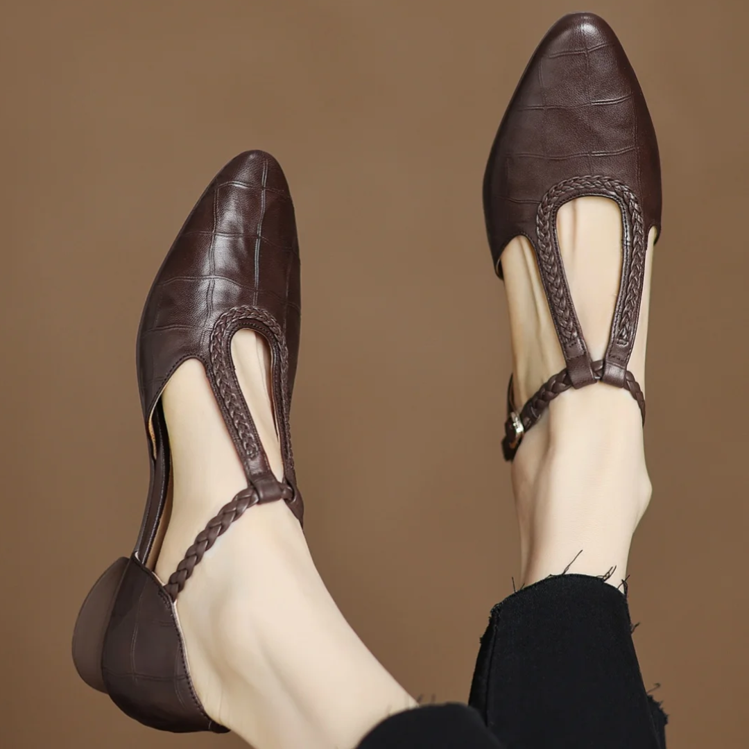 Elviera | Leather Mary Janes