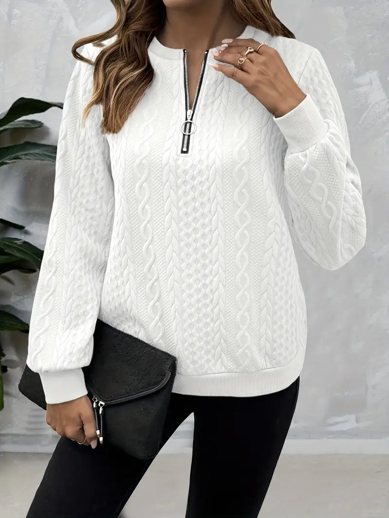Liam | Chic Zip-Up Sweater for Cozy Elegance