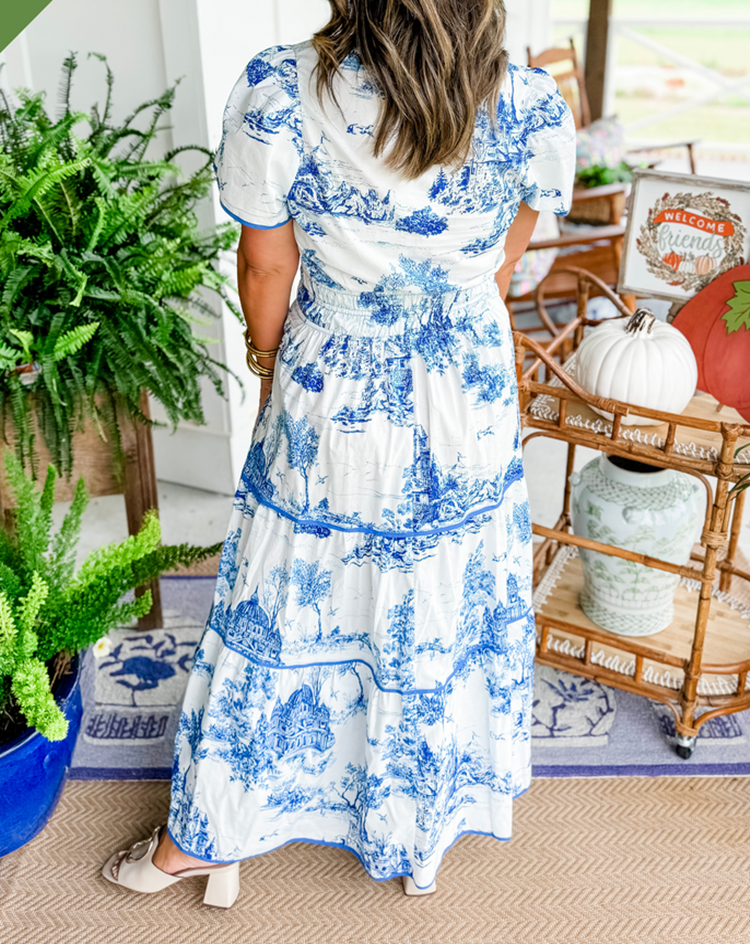 Elizabeth | Classic Toile Maxi