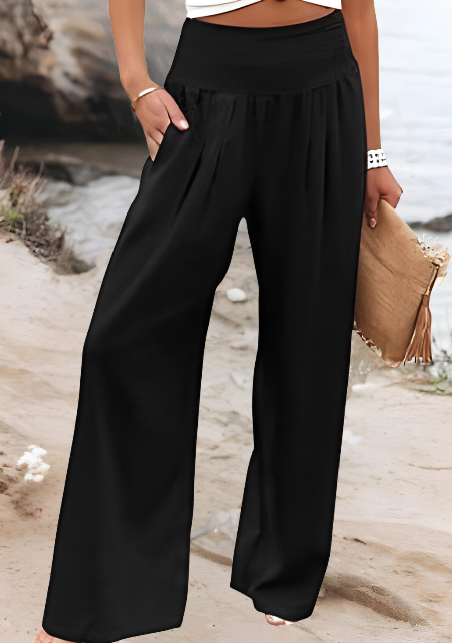 Lily | Flowing Beach Pants with Wide Legs