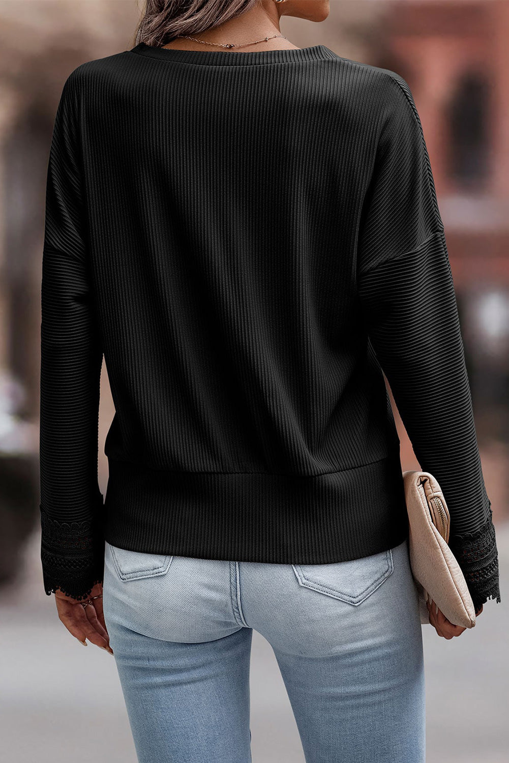 Ava | Chic V-Neck Long-Sleeve Knit Sweater