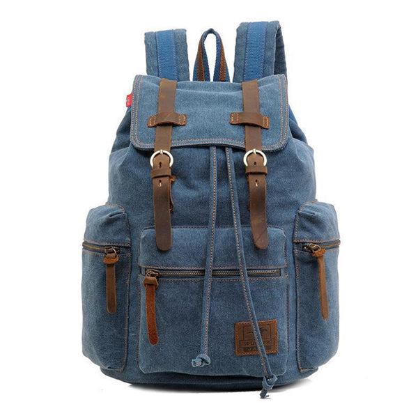Emily | Retro Multi-Pocket Flap Backpack