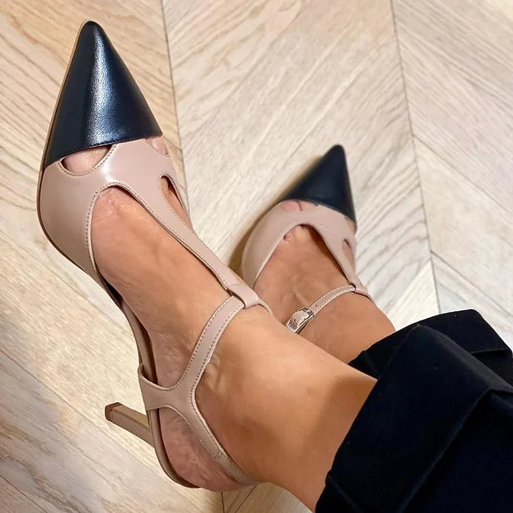 Evrardine | Bicolor Pointed Pump