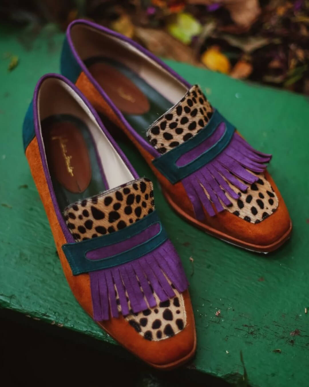 Lennox | Animal Print Loafer with Fringes