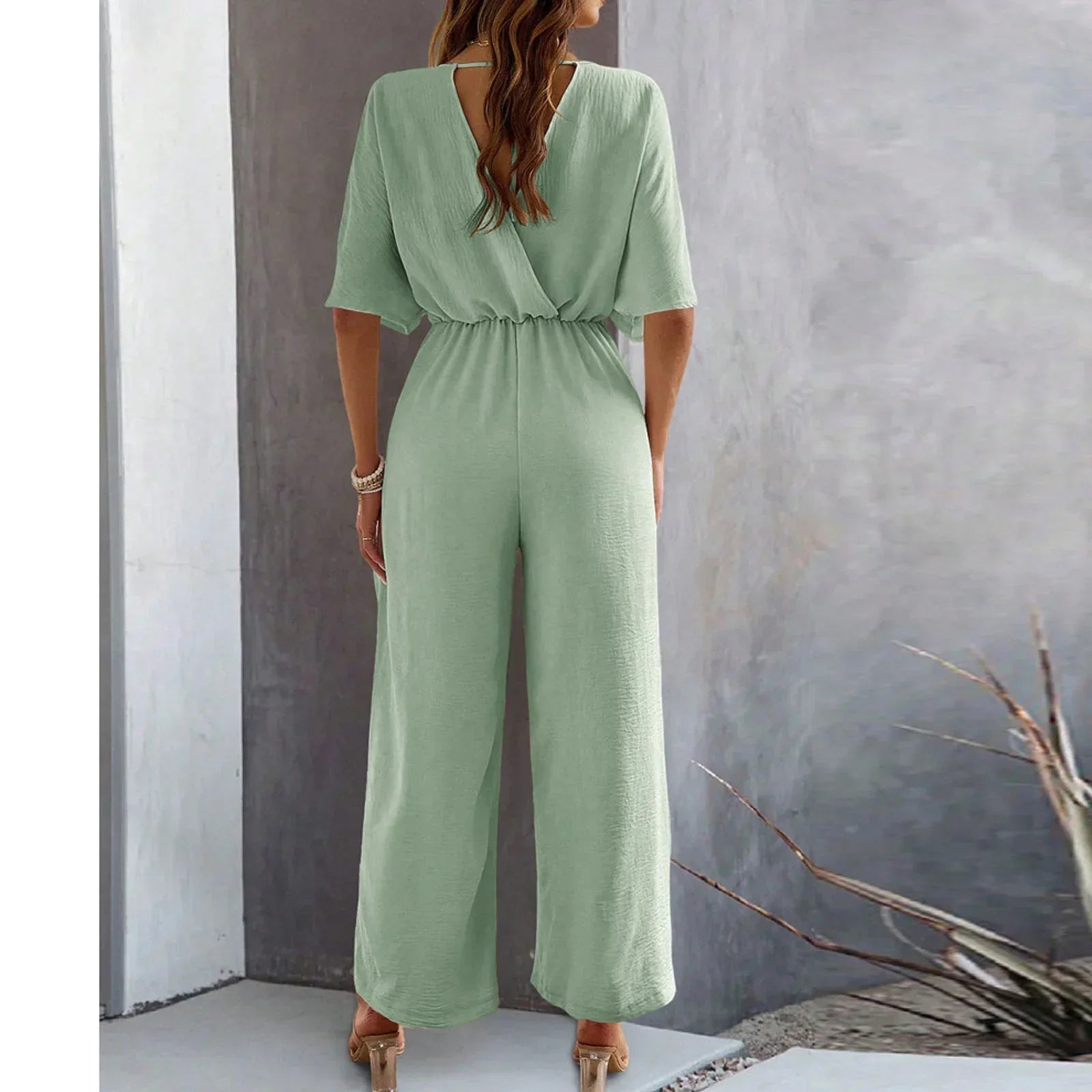 Olivia | Chic V-Neck Jumpsuit