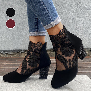 JOLIE | Chic Lace Heeled Boots