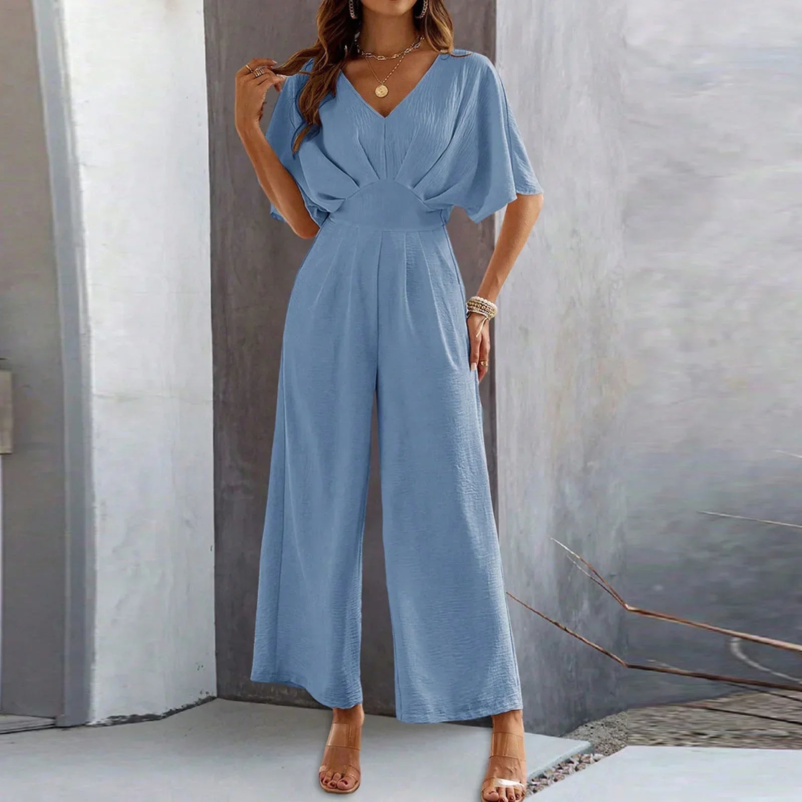 Olivia | Chic V-Neck Jumpsuit