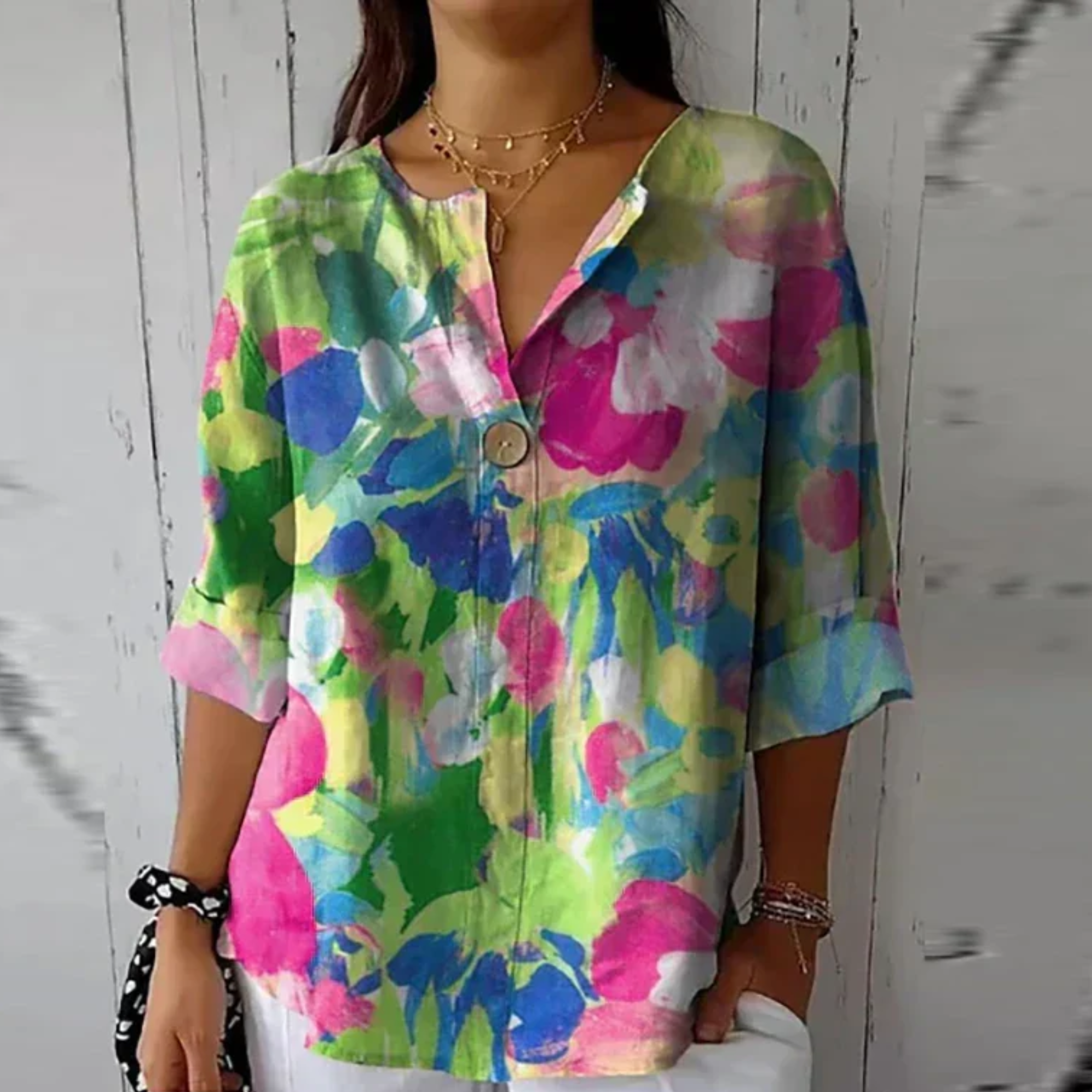 Arlene | Elegant Floral Blouse