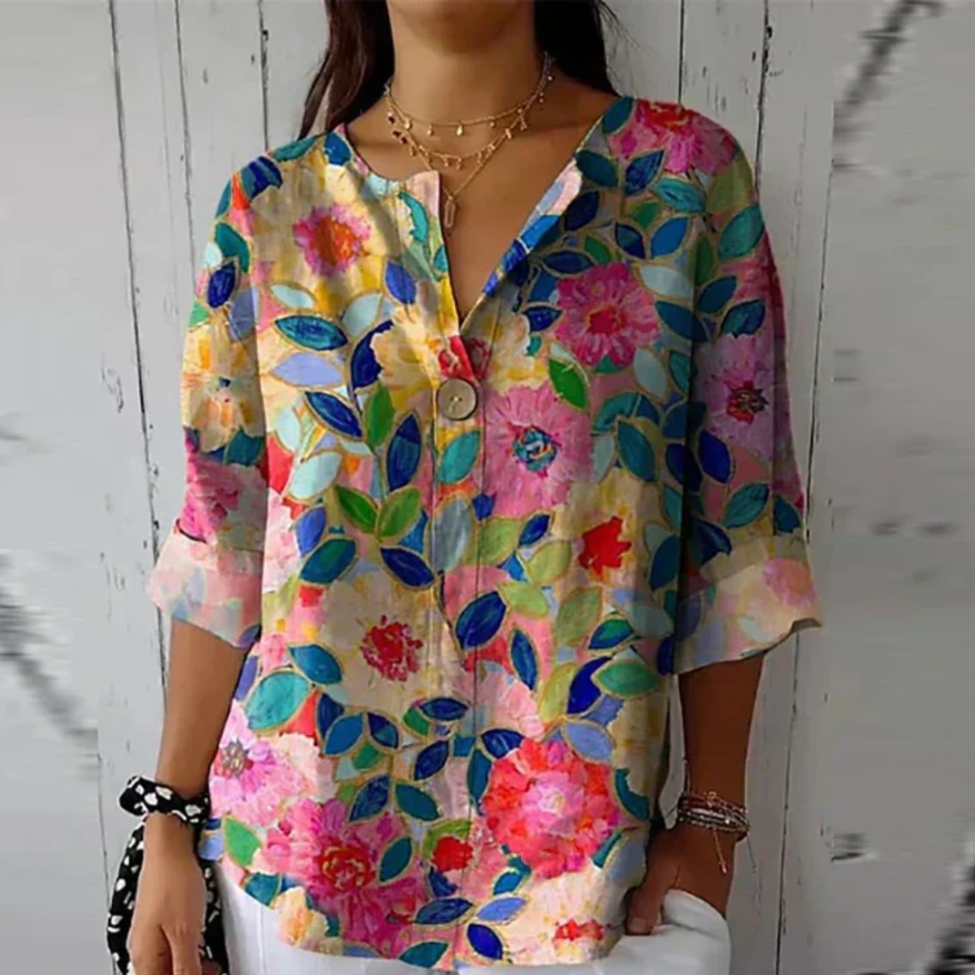 Arlene | Elegant Floral Blouse